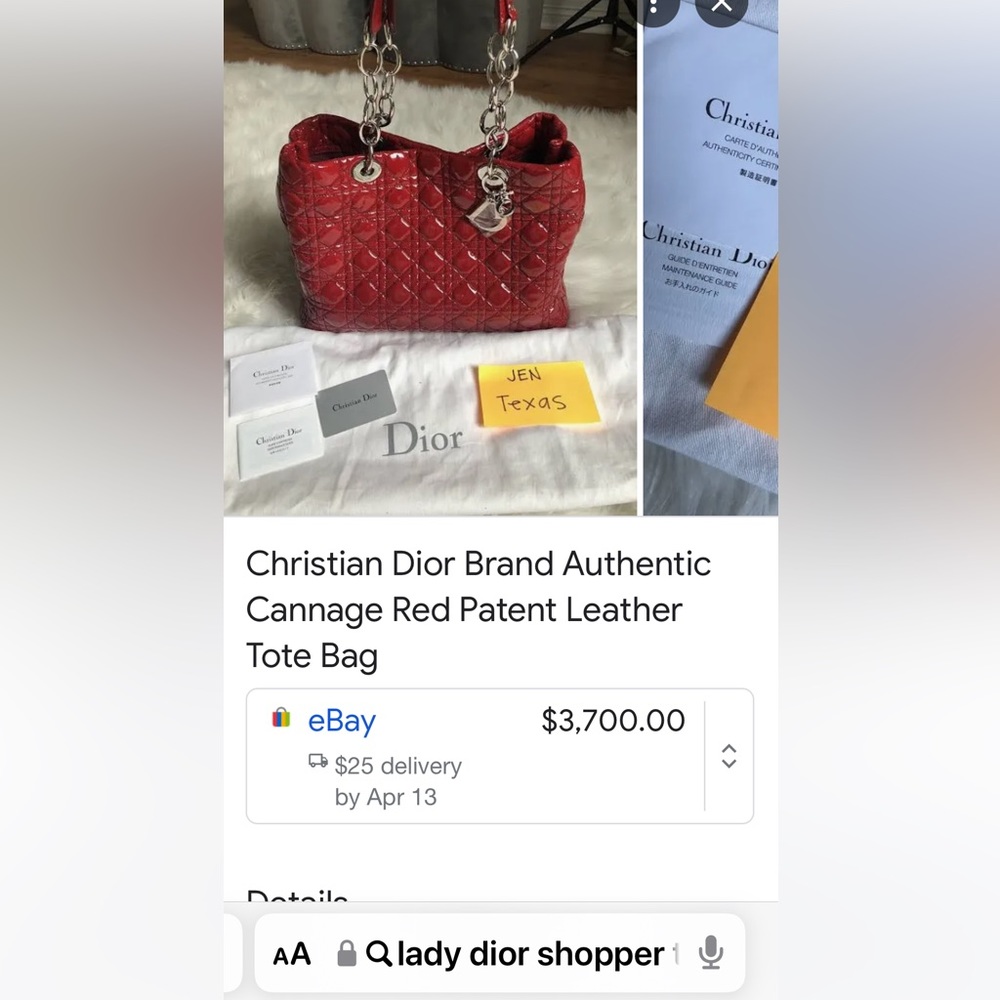 Dior Red Quilted Shoulder Bag - Picture 13 of 13